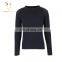 Men Plain Knitting Pattern Crew Neck Cashmere Sweater on Sale