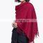 Basic Plain Cashmere Pashmina Shawl Wrap with Tassels