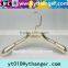 YY0481 Wholesale Cheap Gold Plastic Clothes Hanger With Notched Print Logo Plastic Hanger Supplier's Choice