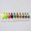 2.8cm/3g Rotating Metal Spinner Spoon Fishing Lure Hard Baits For Trout Pike Pesca Peche Treble Hook Tackle