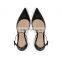 High block heel ladies design with beautiful ring buckle closure type ankle strap women sandals shoes