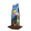 Customized side gusset coffee packaging bags Matt Black Aluminum Foil Stand Up Coffee Bag for ground coffee with valve