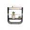 K&B wholesale multi-function metal black Flower pot wall mount shelves bookshelf