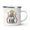 350ml 500ml colorful printing popular cheap customized iron 12oz enamel beer mug for drink