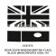 20-21 Land Rover Defender Rear Door Window [British Flag] Sticker 1 Piece Set Black (Primary and Co-pilot Side) 110 90