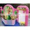 Princess theme inflatable kids bounce carton customized inflatable slide for outdoor playground