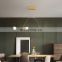 LED Pendant Light Modern Linear Wave Chandelier Ceiling Hanging Lamp for Bedroom Kitchen