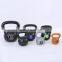 Fitness wholesale 20 kg Cement Shock-Proof Plastic custom cast vinyl coated 10kg kettlebell
