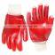 Red Oil Resistant Chemical  Glove PVC Chemical  Gloves Safety Work Gloves