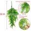 Amazon Hot Sold Artificial Hanging Plastic Boston Ferns Vines Ivy Greenery Plants For Wall Indoor Baskets Wedding Garland Decor