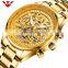 Free shipping NIBOSI New Hollow Fashion Large Dial Men's Watch Multifunction Calendar Sports Watch Waterproof Quartz Watch