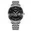 NIBOSI 2525 Simple Design Fashion Business Stainless Steel Waterproof Chronograph Quartz Watch for Men