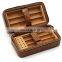 custom modern made in china luxury spanish cedar wooden shelves Leather travel Cigar case humidor