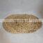 High Productivity Logo Table Brown Round Natural Braided Woven Water Hyacinth Placemats