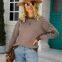 SW12 Women's Soft-Touch Modern Cable Crewneck Sweater (Available in Plus Size)