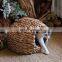 Hot Sale Cat Nest Natural Handmade Straw Woven Breathable Hyacinth Pet Bed Four Seasons Wholesale made in Vietnam