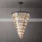 Modern lighting  k9 crystal LED HELIX CHANDELIER For staircase living room Hotel Restaurant Ceiling Decoration