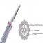 Central Tube Optical Ground Wire Outdoor Single Mode 24 core OPGW Fiber Optic Cable