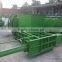 Hydraulic bale press for straw