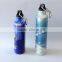 flat aluminium bottle with carabiner hook