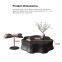 Modern Wood Coffee Table with Walnut Veneer & Stainless steel base