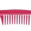 Best selling wide tooth hair comb plastic , flat top comb