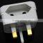 CE ROHS BSI Approved Fire Retardant PC UK HK Ireland Kuwait Singapore Type G to EU Korea Type C Plug Travel Adapter Converter