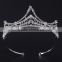 Custom rhinestone crystal large beauty pageant crowns & tiaras miss world tiaras