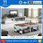 Marble top D019 stainless steel &tempered glass coffee table rectangular tea table