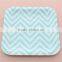 Wedding favors mix pattern 7 inch square paper plate for wedding