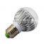 3w RGB LED multi-color e27 led light bulb with remote
