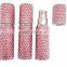 Different sizes pearls Bling bling empty perfume bottle Yiwu Supplier