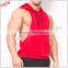 Low Cut Sides Plain 100% Polyester Dry Fit Racerback Stringer Muscle Hoodie                        
                                                Quality Choice