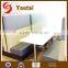Double Side Modern Leather Restaurant Bench