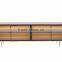 Factory mahogany wood price modern living room furniture sideboard with warm led backlight