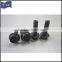 black flange carbon steel bolt and nut with serration (DIN6921)