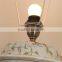 traditional table lamp with pottery in round shape