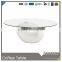 T-239# Oval-shaped Glass Dining Table tv Table