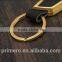 Business Men Gold Leather Waist Belt Metal Key Chain Keyring Custom
