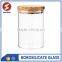 round airtight crystal glass storage bottle
