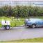 Trailer mounted pickup truck boom lift