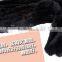 black rabbit hair long scarf shawl