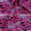 Double colors soft elastic nylon polyter lace fabric