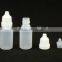 Plastic Material And Screen Printing Surface Handling Amber Eye Drops Bottle