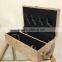 Custom wooden wine box with eco feature