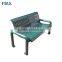 modern metal patio wire mesh benches