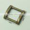 Manufacturing normal metal buckle for handbags rectangle loop buckle for bags