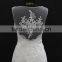 2016 new popular nice design back lace overlay with lace applique wedding dress mermaid bridal gown