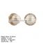 GPZ-001 Freshwater Button Pearl Elegant Ladies Jewelries Round Pearl Earring