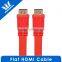 Super FLAT HDMI Male to HDMI Male Cable TV Lead 1.4V High Speed Ethernet 3D Full HD 1080p